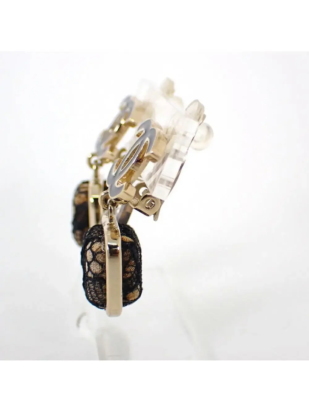 Chanel Cc Logo Clip-On Earrings Metal #228839C87B